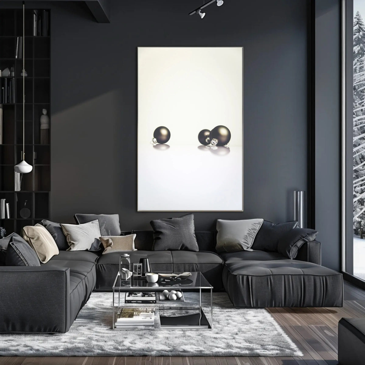 Minimalist Holiday Ornaments Minimalist Poster