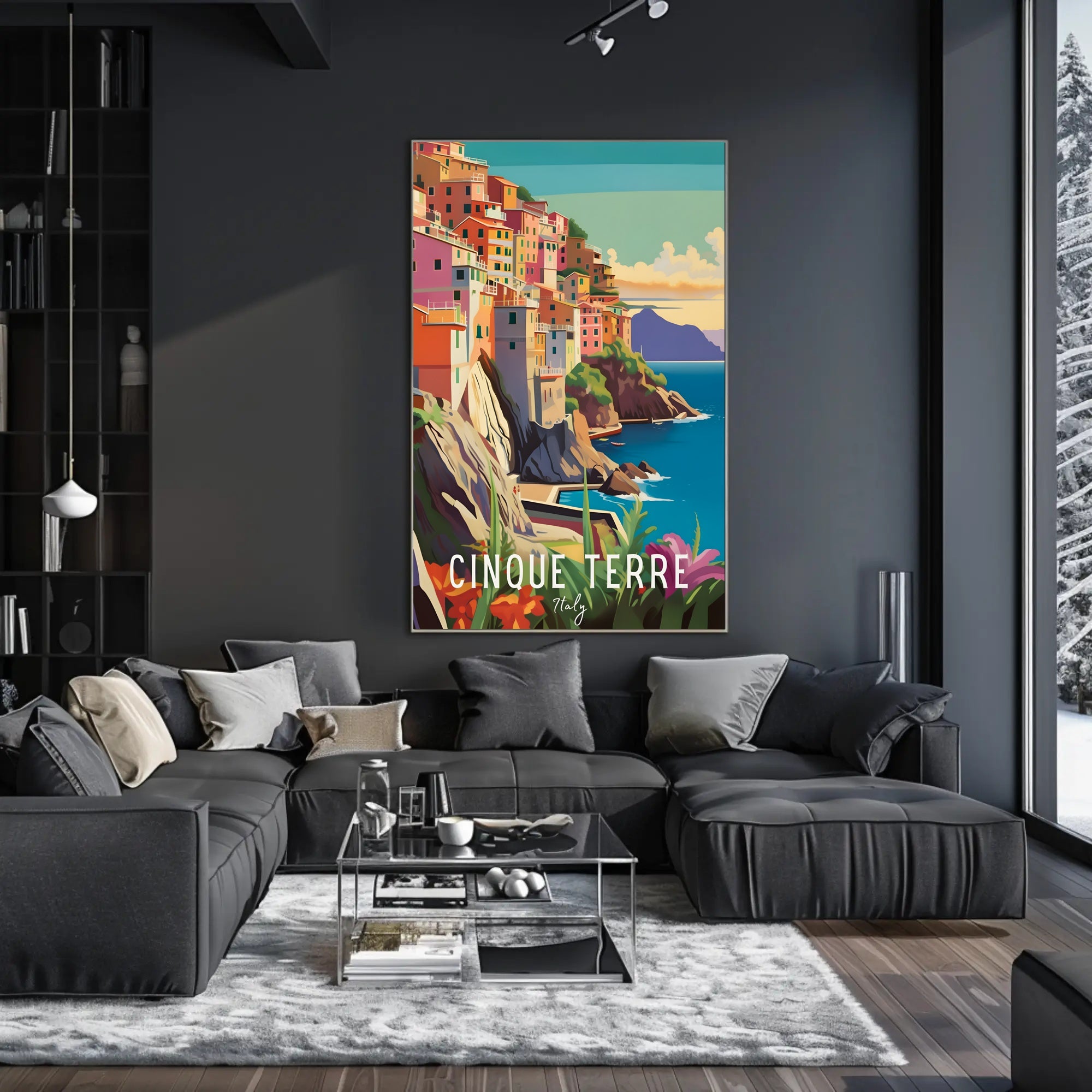Cinque Terre Coastal Charm Travel Poster