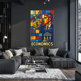 Economics in Vibrant Colors Poster