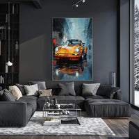 Urban Elegance Classic Car Art Poster PosterGoat