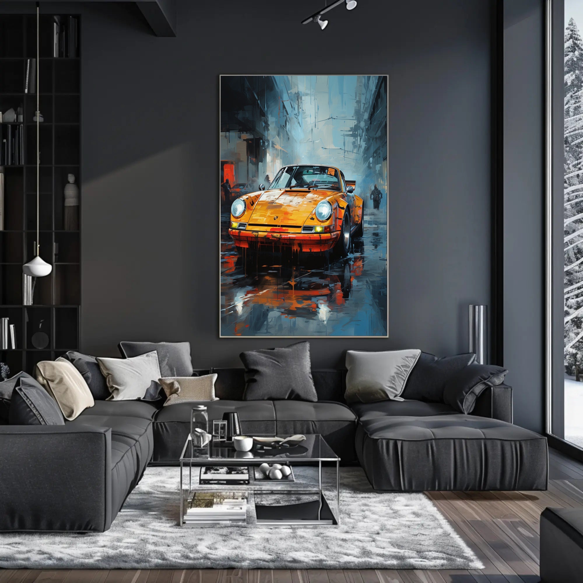 Urban Elegance Classic Car Art Poster PosterGoat