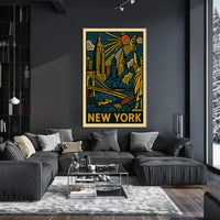 New York Cityscape Poster