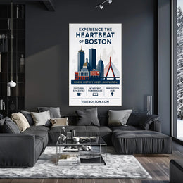 Experience the Heartbeat of Boston Poster