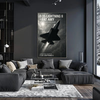 F-35 Lightning II Jet Stealth Aviation Poster