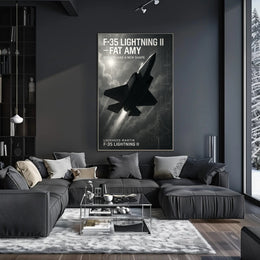 F-35 Lightning II Jet Stealth Aviation Poster