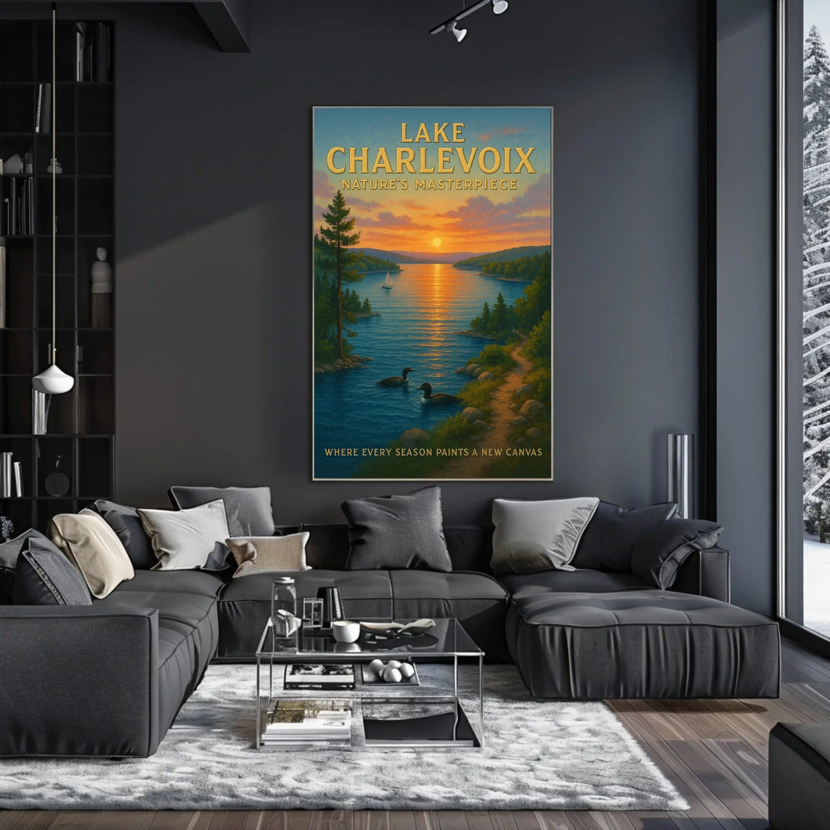 Lake Charlevoix NatureS Masterpiece Poster