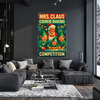 Mrs. Claus Cookie-Baking Competition Poster