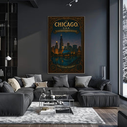 Chicago The Heartbeat of American Innovation Poster PosterGoat