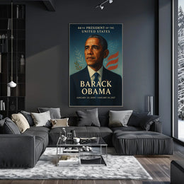 Barack Obama Classic Portrait Historical or Presidential Poster