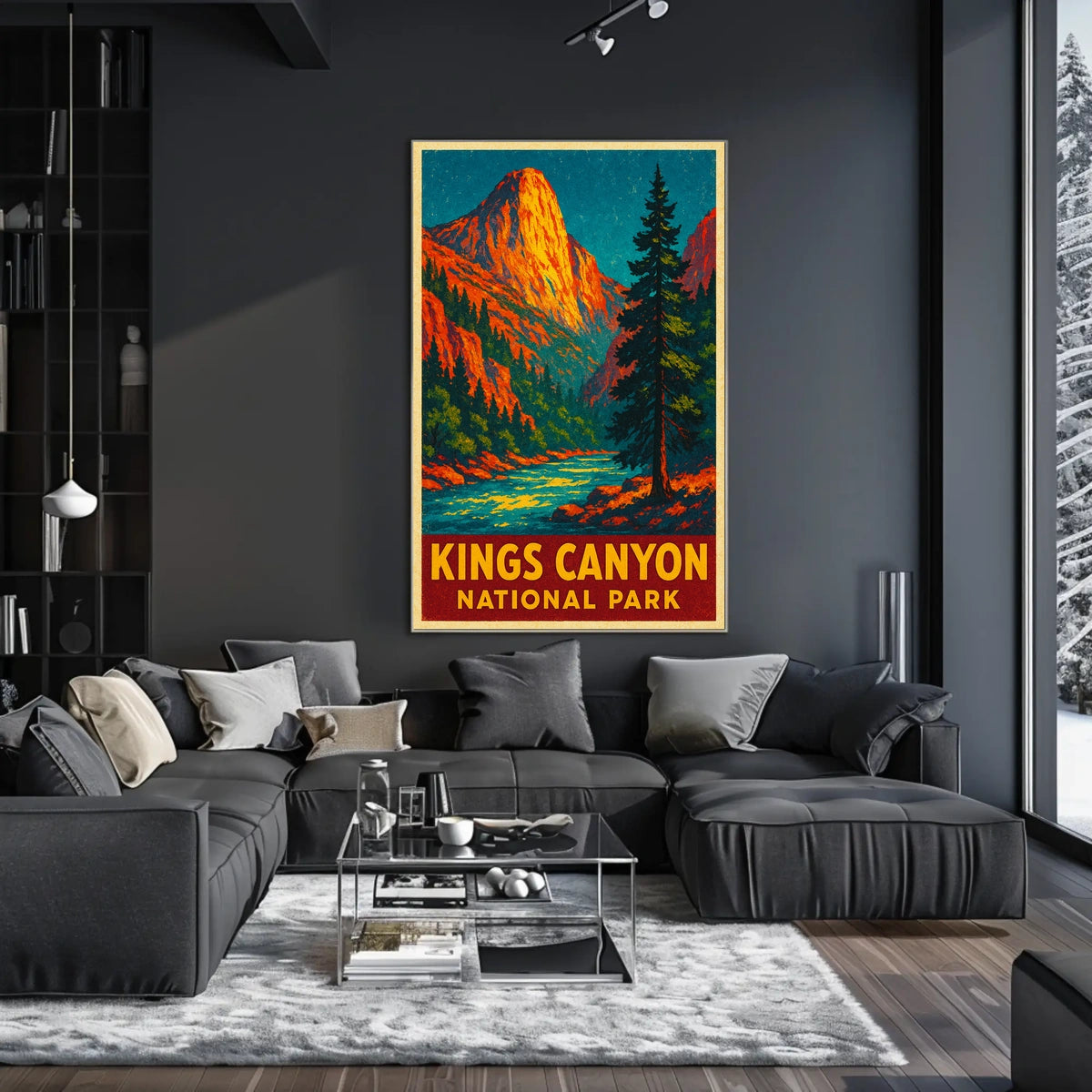 Kings Canyon Vintage Adventure Nature Lovers Poster