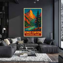 Kings Canyon Vintage Adventure Nature Lovers Poster