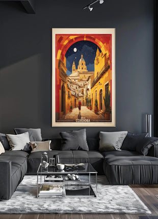 Córdoba Nighttime Charm Travel Poster