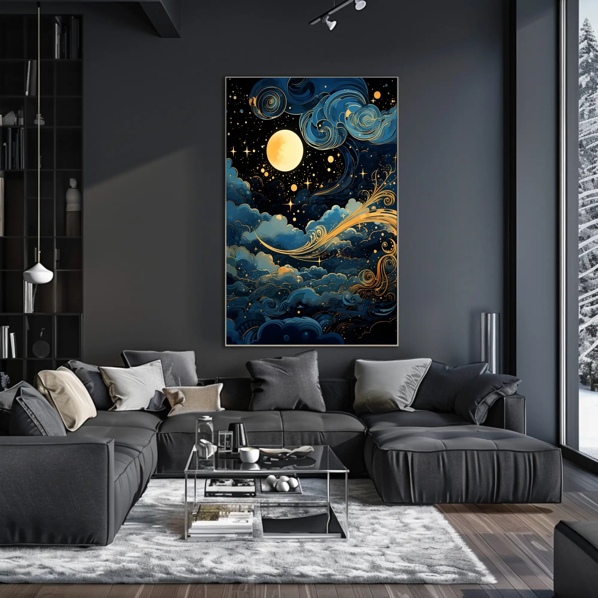Celestial Nightscape Poster PosterGoat