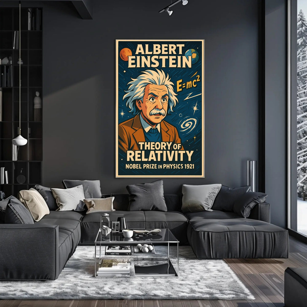 Albert Einstein Theory Of Relativity Poster