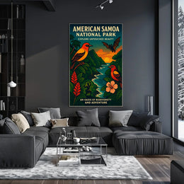 American Samoa's Splendor: Vibrant National Park Poster