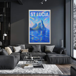St Lucia Vibrant Landscapes Poster