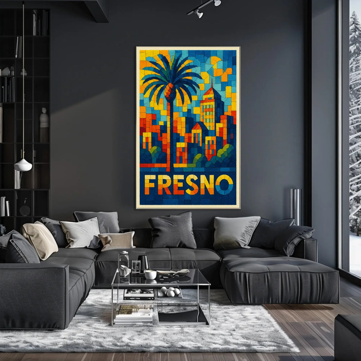 Vibrant Fresno Poster