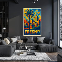 Vibrant Fresno Poster