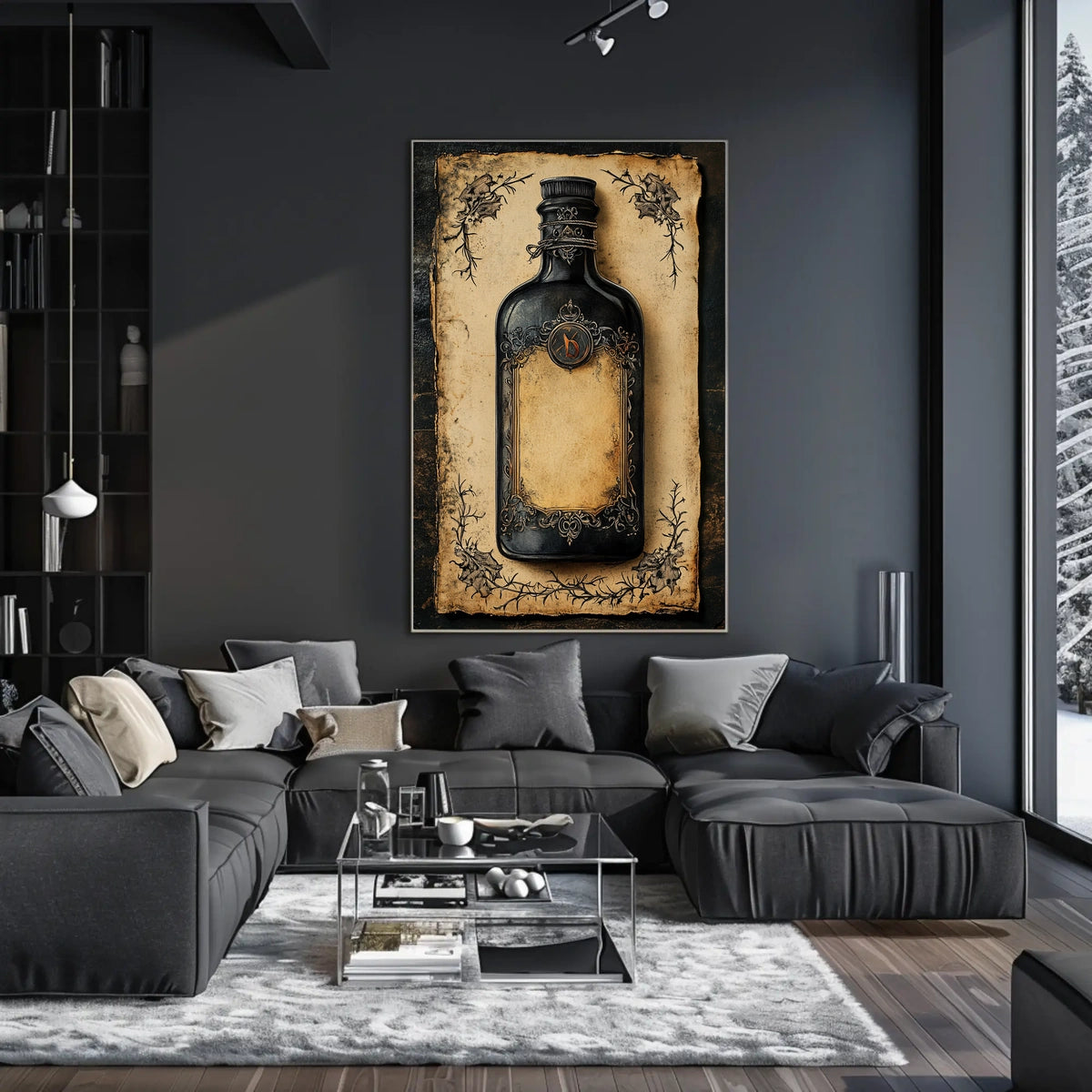 Vintage Ornate Bottle Fine Art Heritage Poster