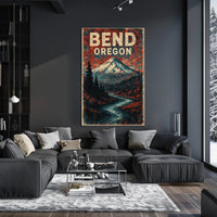 Bend Oregon Scenic Wanderlust Photography Realism Poster