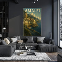 Hyperrealistic Amalfi Poster High Resolution Art Lovers