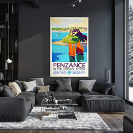 Penzance In The Cornish Riviera Poster