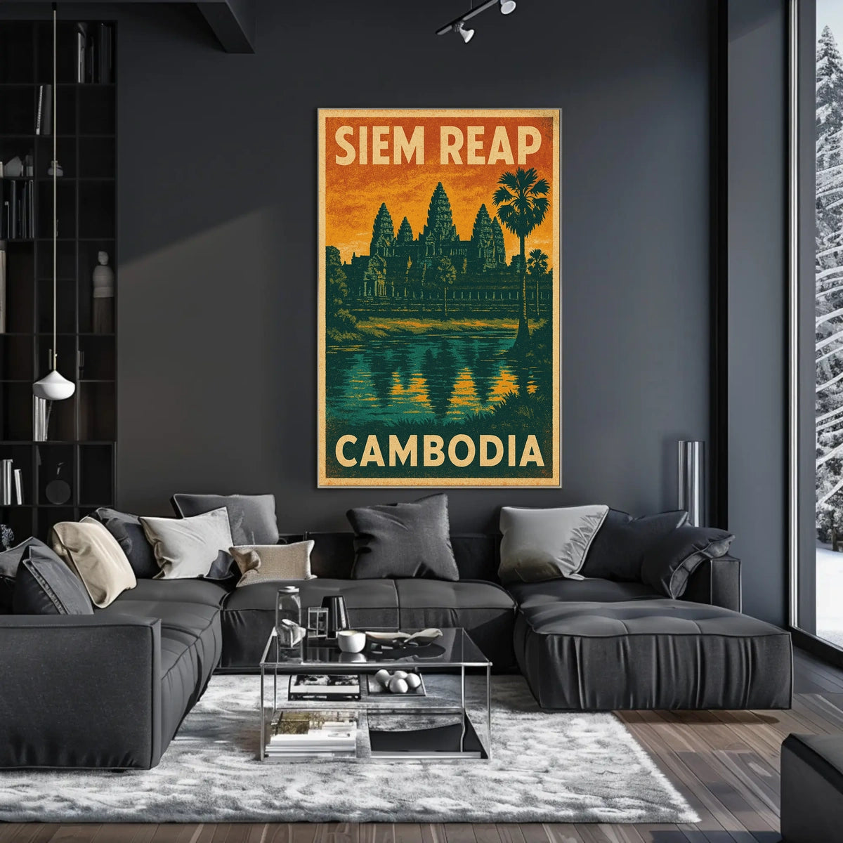 Siem Reap Cambodia Poster