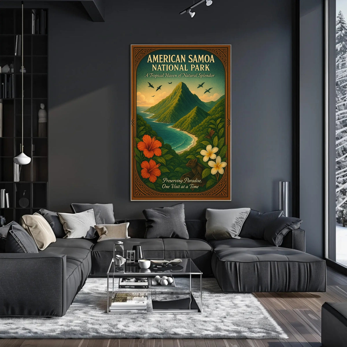 American Samoa National Park: Tropical Paradise National Park Poster