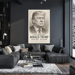 Trump 47th President Historical or Presidential Poster