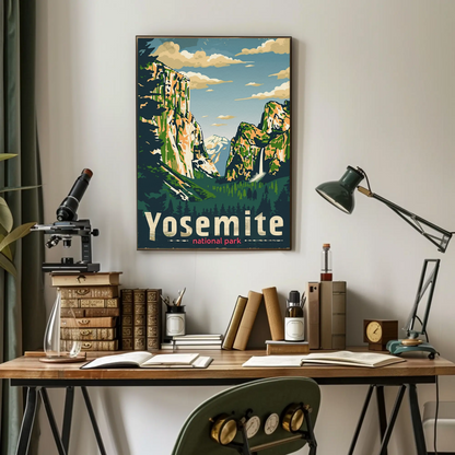 Vintage Poster Yosemite National Park