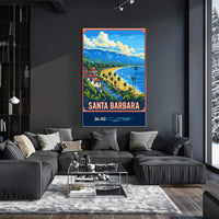 Santa Barbara Coastline Poster PosterGoat