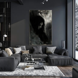 Mystical Gothic Figure in Dark Artistic Poster PosterGoat