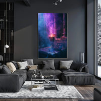 Mystical Chalice in Enchanted Stone Chamber Poster PosterGoat