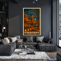 Albuquerque Desert Glow Poster