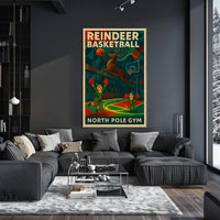 Reindeer Basketball Extravaganza Poster