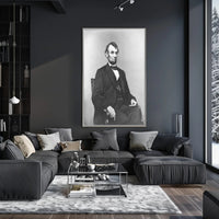 Abraham Lincoln Youthful Bowtie Portrait Poster PosterGoat