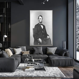Abraham Lincoln Youthful Bowtie Portrait Poster PosterGoat