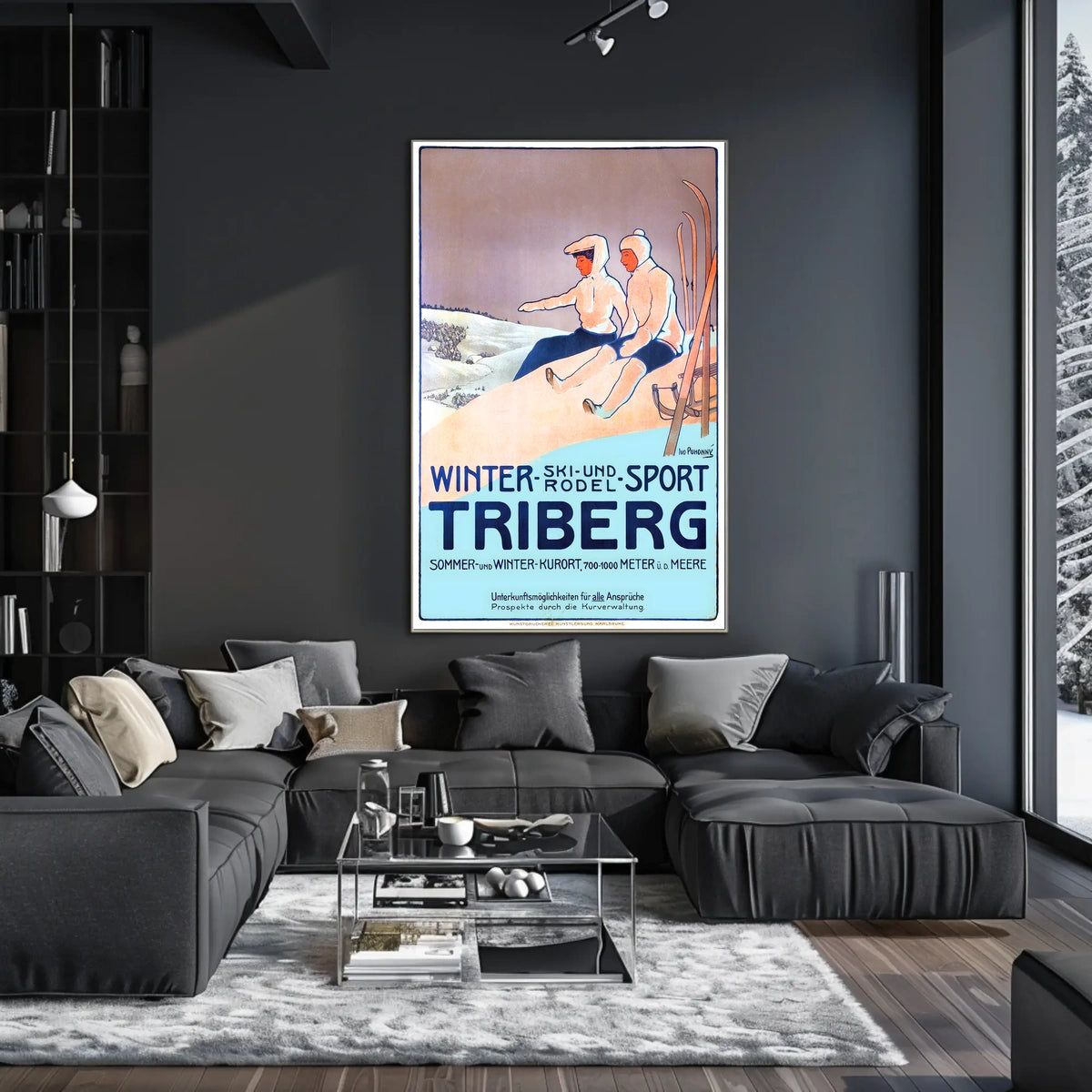 Winter Sports in Triberg Poster