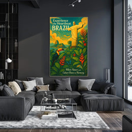 Experience the Heartbeat of Brazil Poster