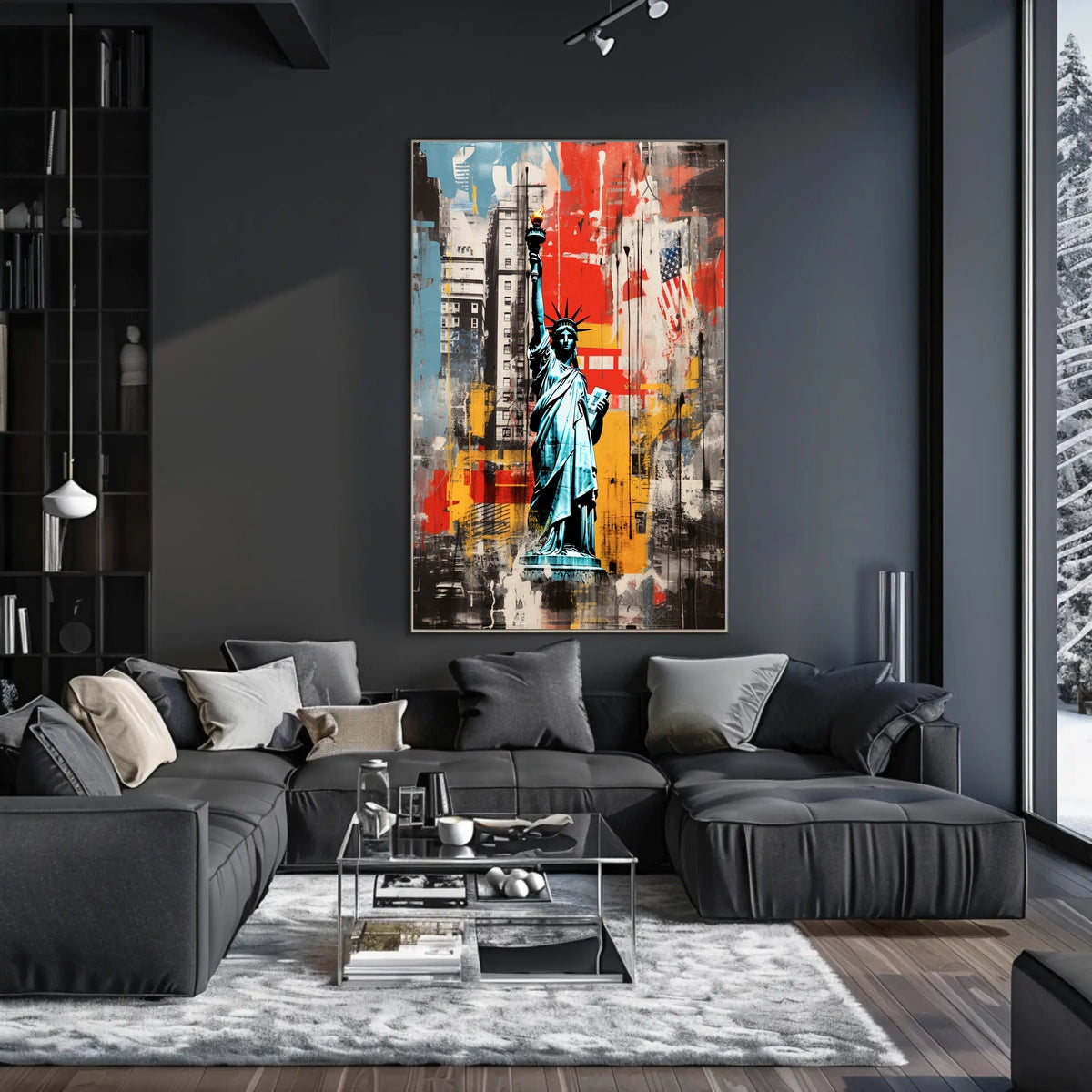 Statue of Liberty New York Travel Art Print Poster