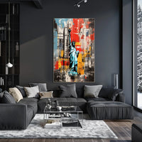 Statue of Liberty New York Travel Art Print Poster