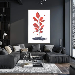 Futuristic Cityscape Neon Art Poster