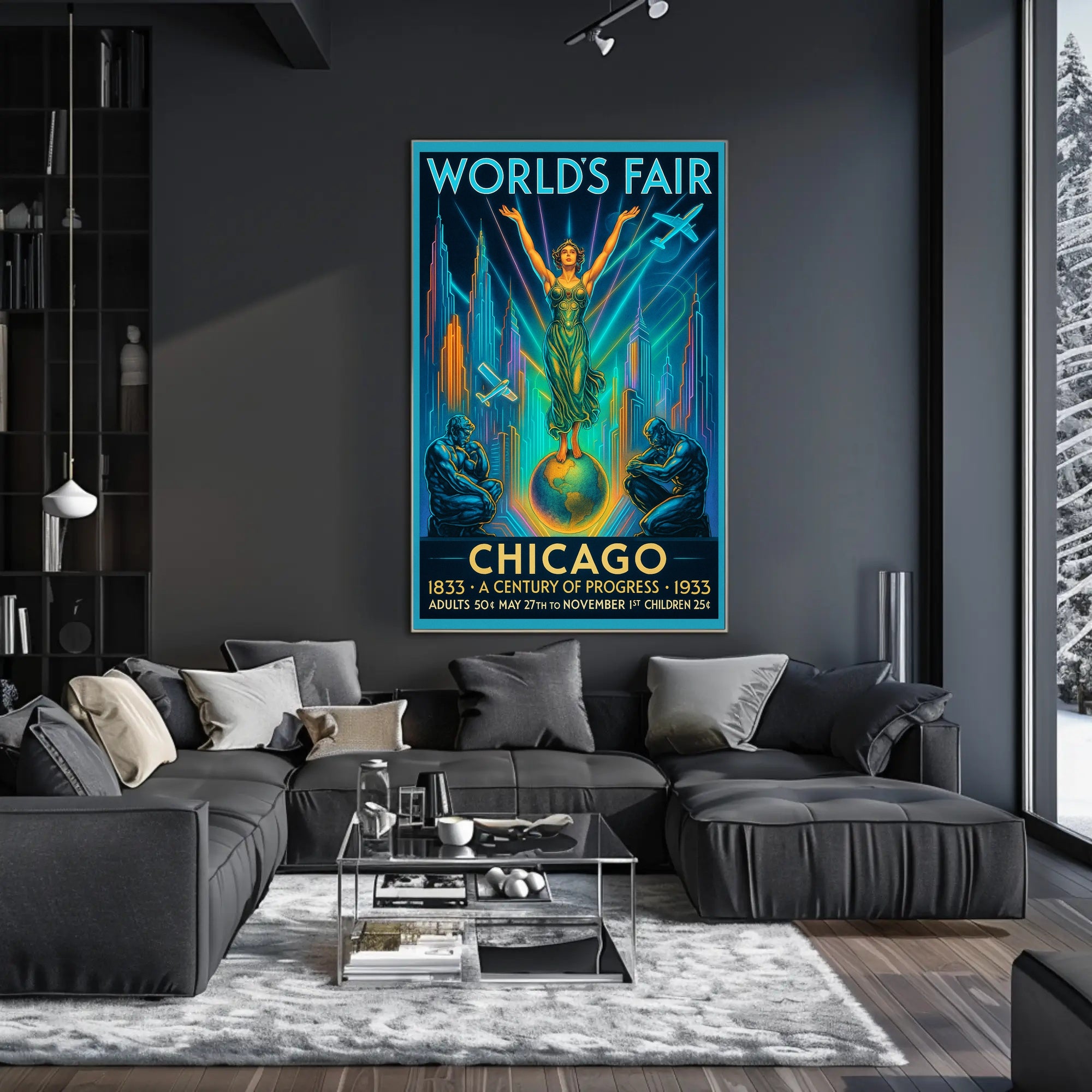Chicago World's Fair A Century of Progress Poster PosterGoat
