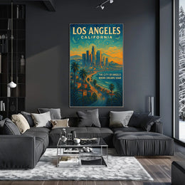 Los Angeles The City Of Angels Poster