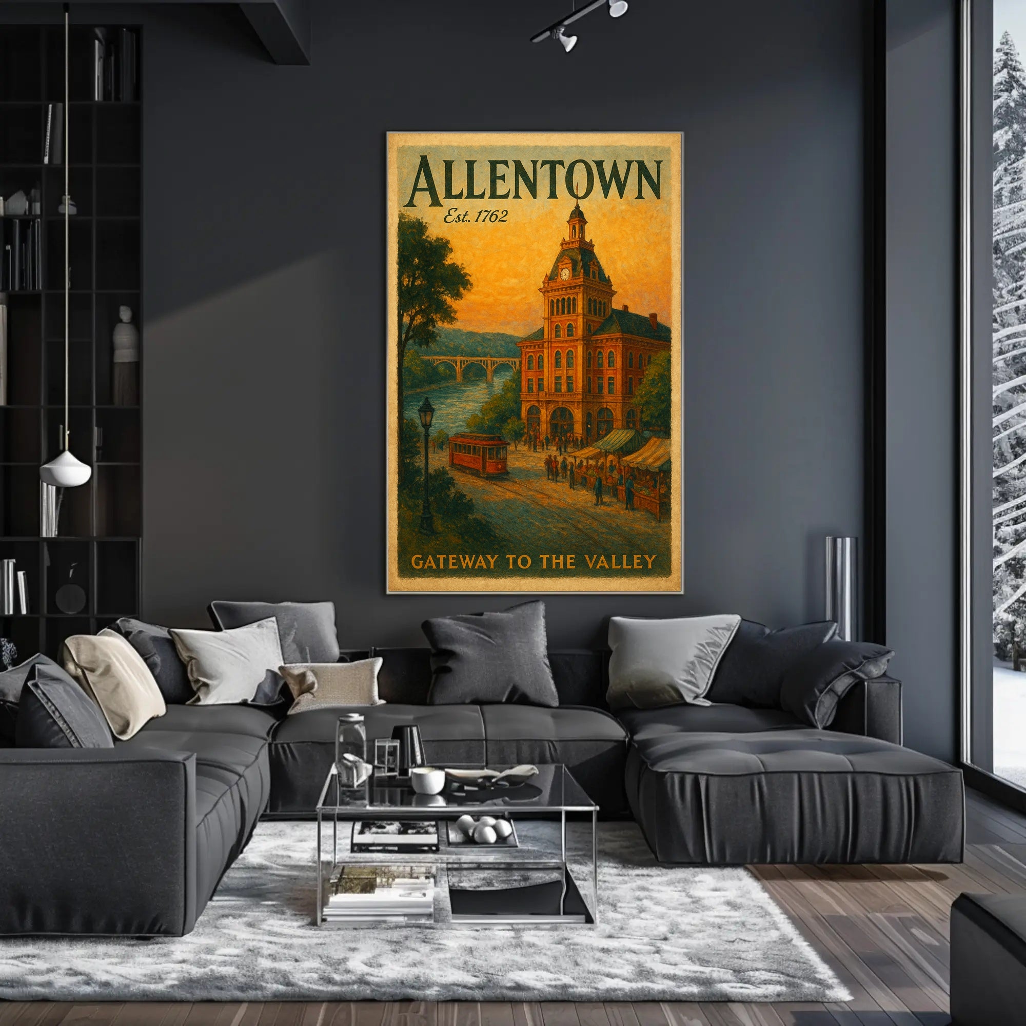 Vintage Allentown: Gateway to the Valley Urban Poster