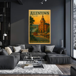 Vintage Allentown: Gateway to the Valley Urban Poster