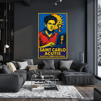 Saint Carlo Acutis Youth Computer Users Poster