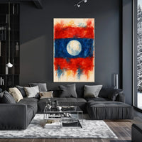 Abstract Watercolor Flag Abstract Poster