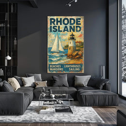 Rhode Island Coastal Charm Poster
