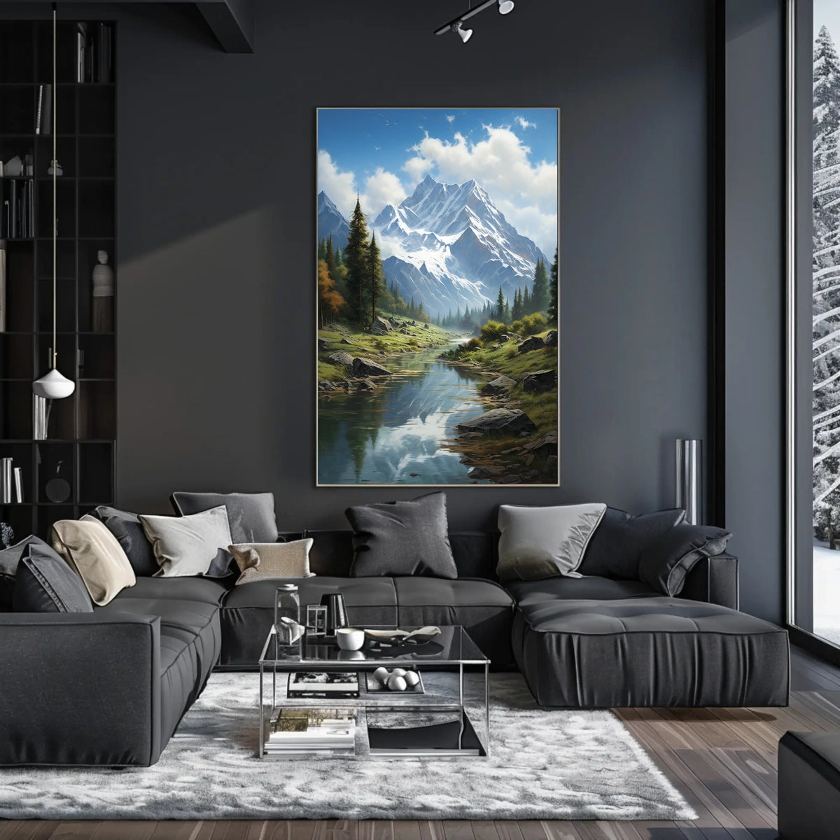 Majestic Mountain Landscape Poster